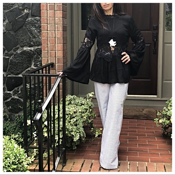 ✨LAST ONE✨PARIS Boho chic blouse with lace detail - Picture 5 of 8